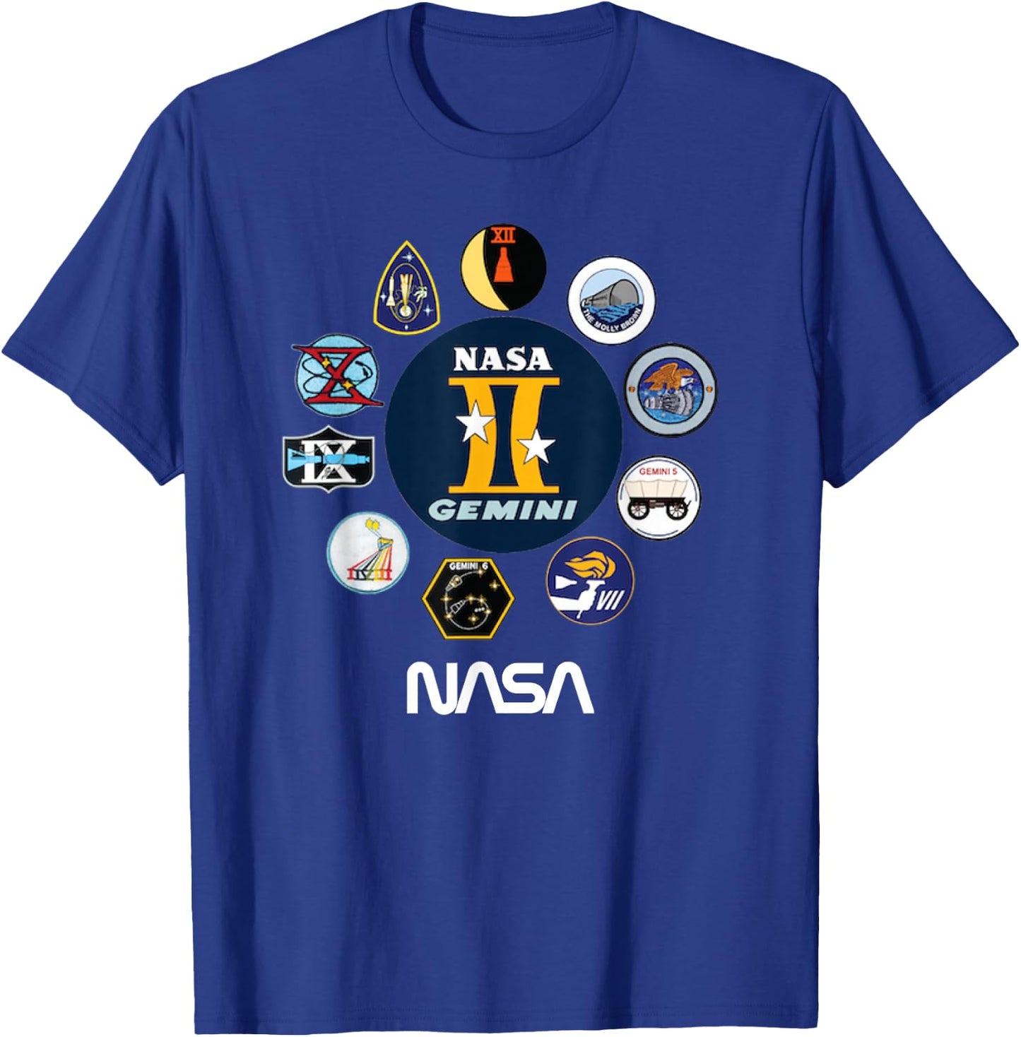 NASA Project Gemini T-Shirt - T-Shirt | Royal