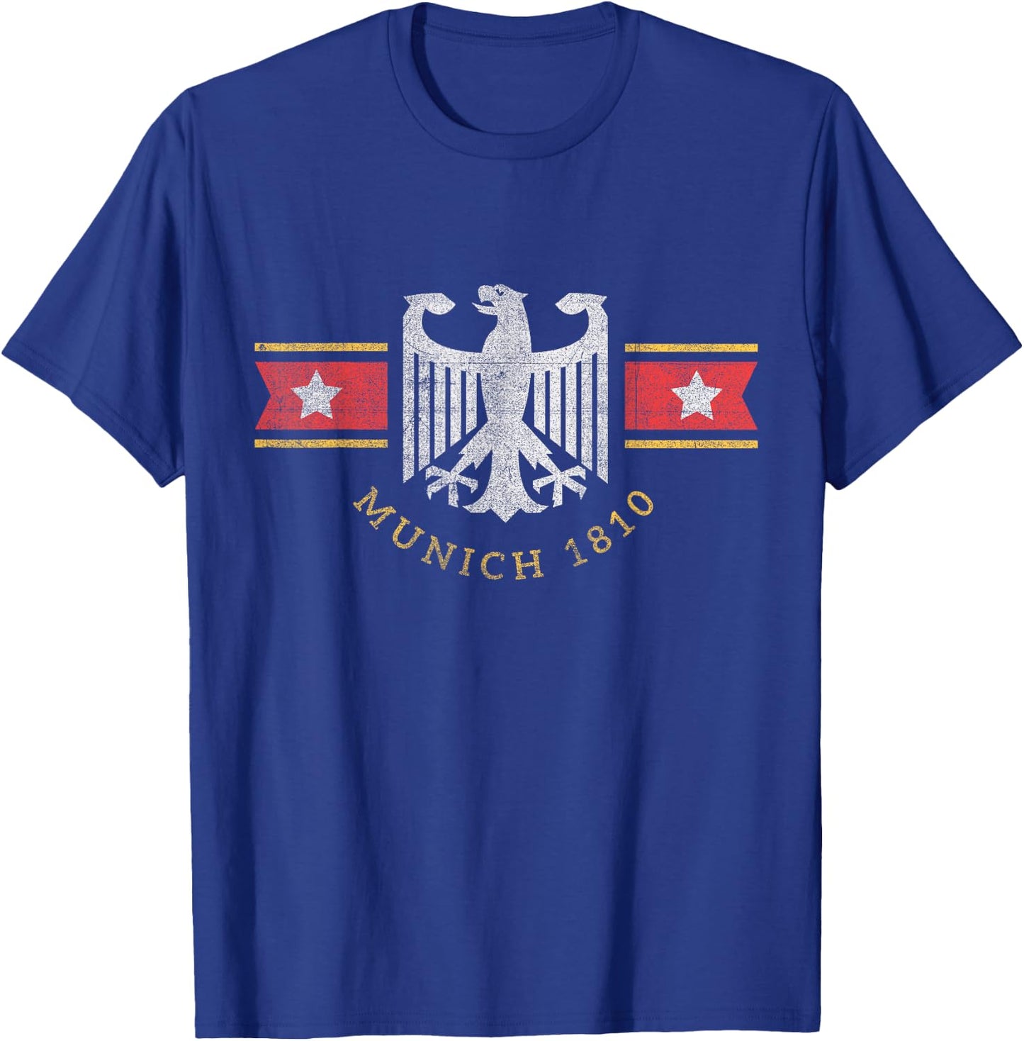 Munich Germany Eagle Stars and Bars Souvenir T-Shirt - T-Shirt | Royal