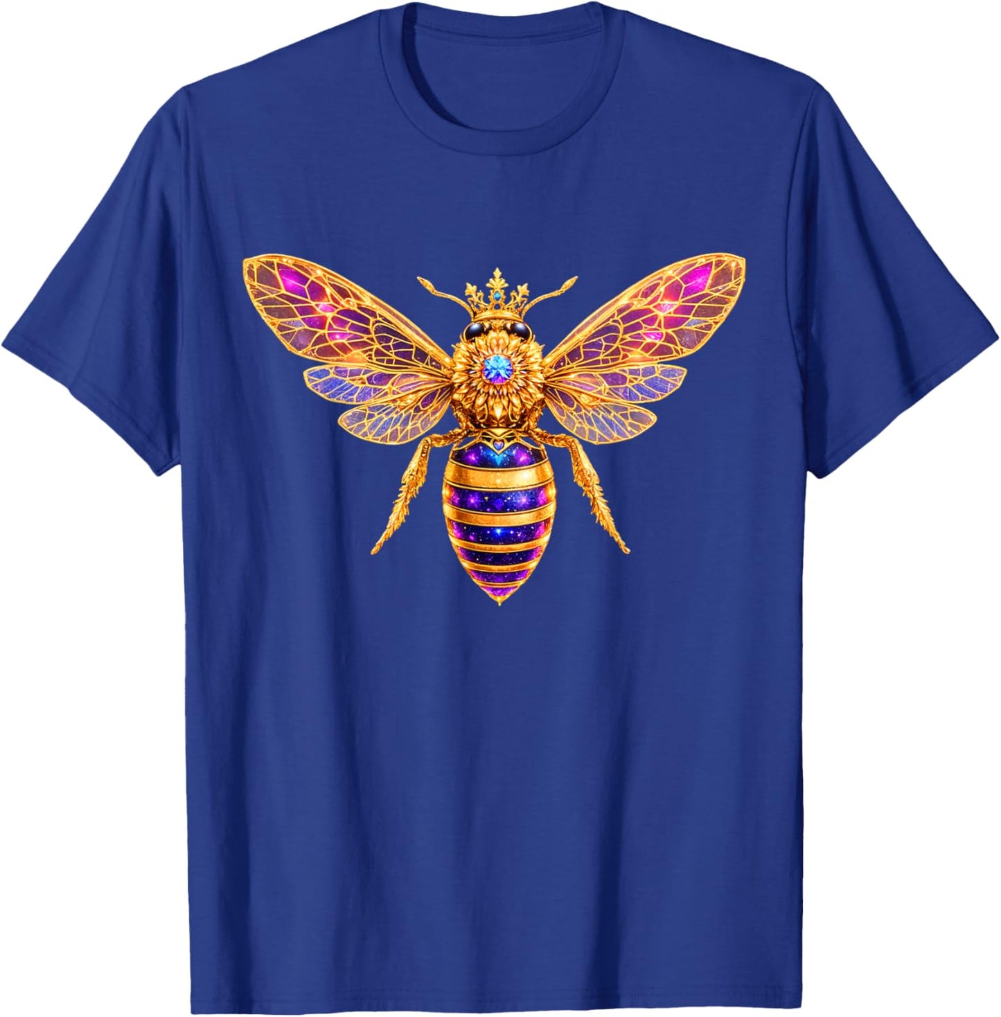 Queen Bee Crown Women Men Girls Honey Hive Bee Keeper Bee T-Shirt - T-Shirt | Royal