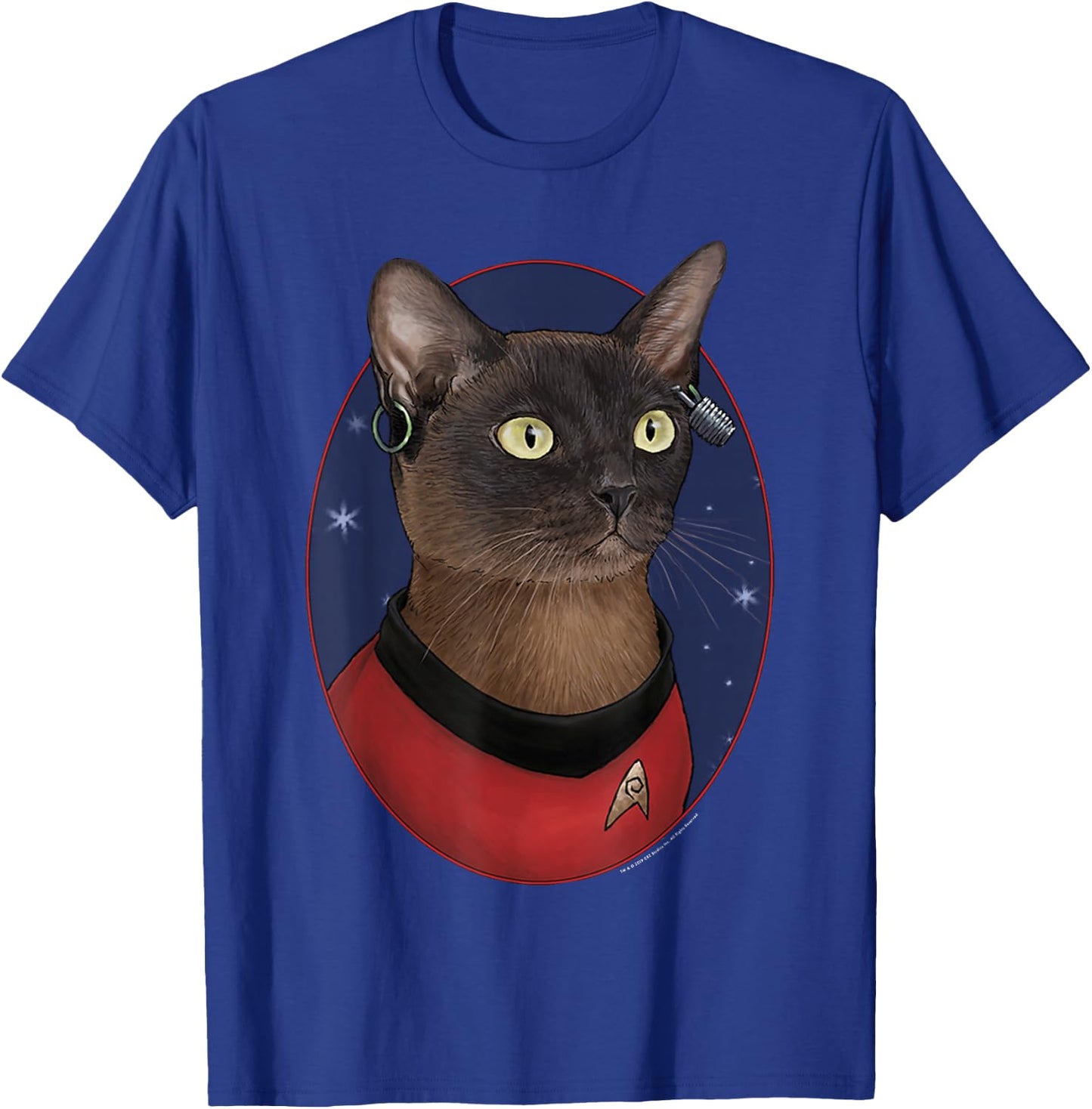 Star Trek: The Original Series Nyota Uhura Cat Portrait T-Shirt - T-Shirt | Royal