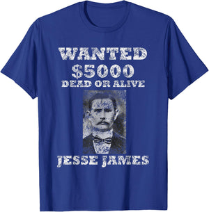 OutLaw Jesse James T Shirt T-Shirt - T-Shirt | Royal