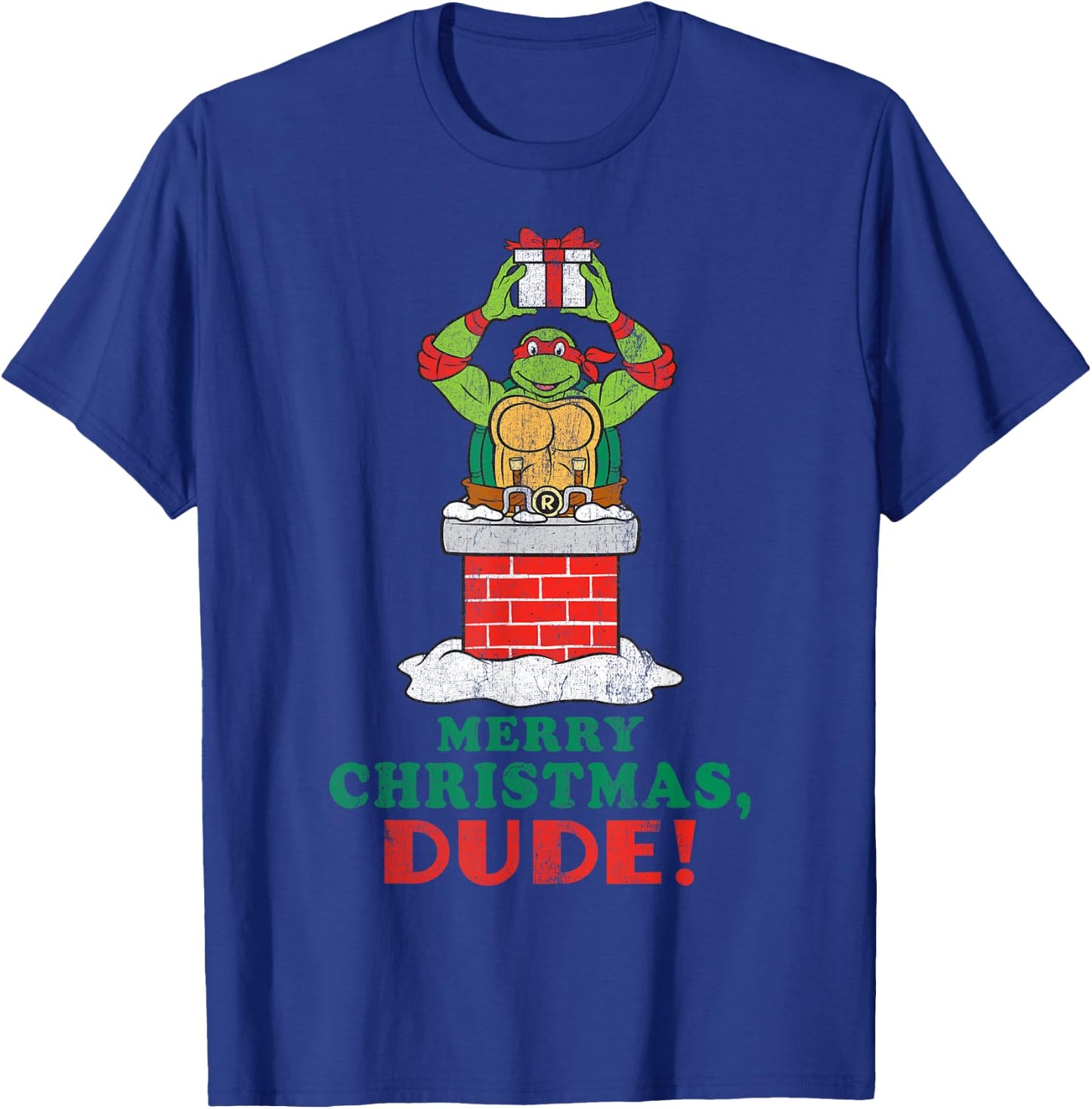 Teenage Mutant Ninja Turtles Merry Christmas Dude -Shirt T-Shirt - T-Shirt | Royal