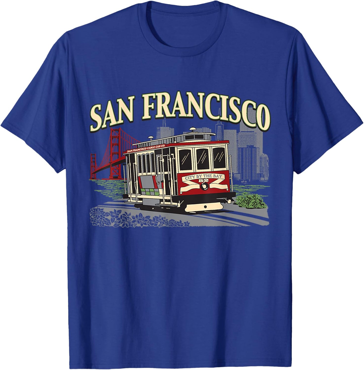 San Francisco Golden Gate California Republic T-Shirt - T-Shirt | Royal