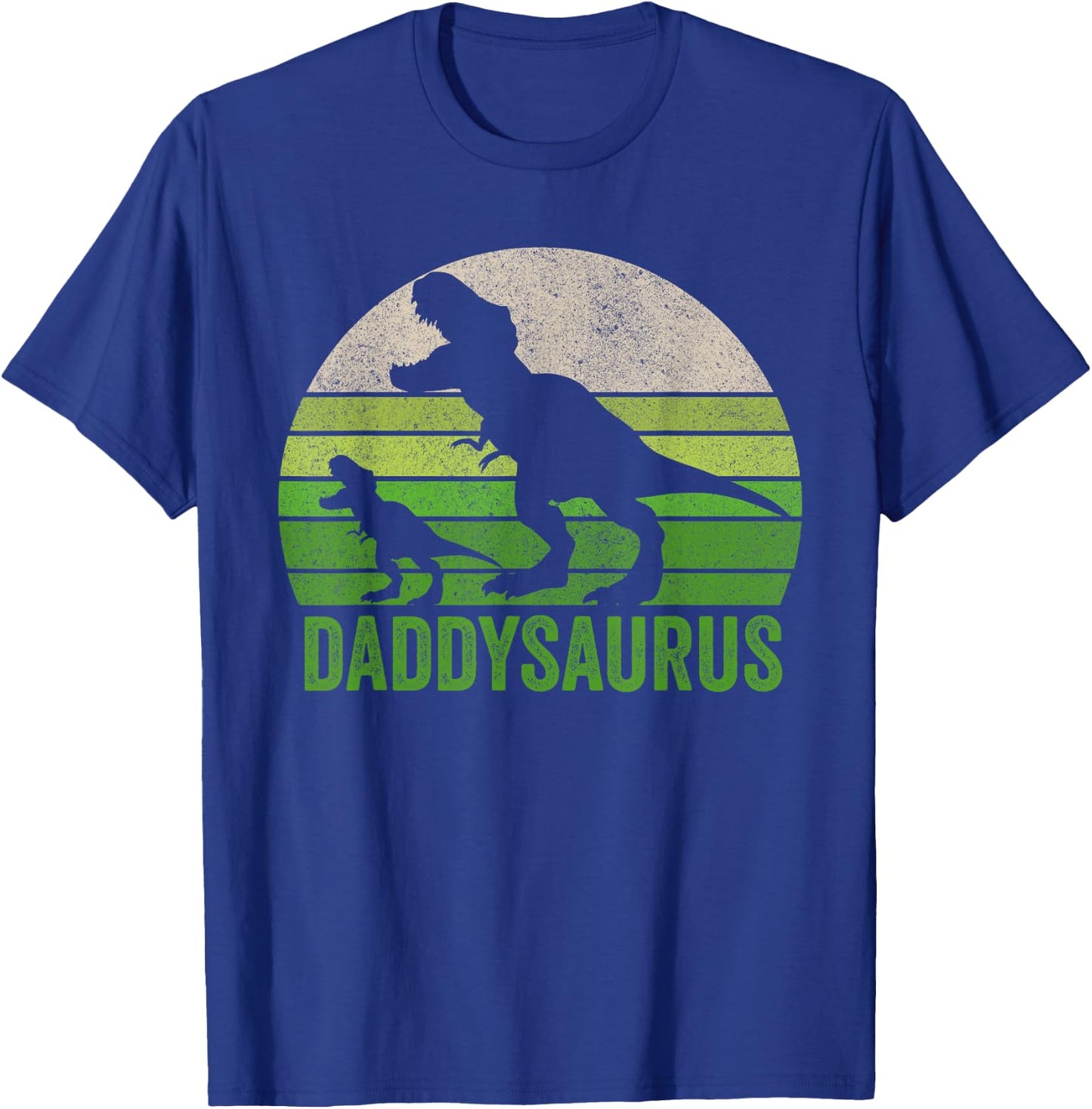 Funny Daddy Dinosaur Daddysaurus T-Shirt - T-Shirt | Royal