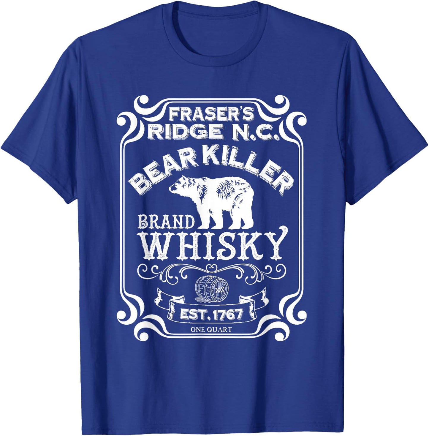 Bear Killer Brand Whisky - Fraser's Ridge Gift T-Shirt - T-Shirt | Royal