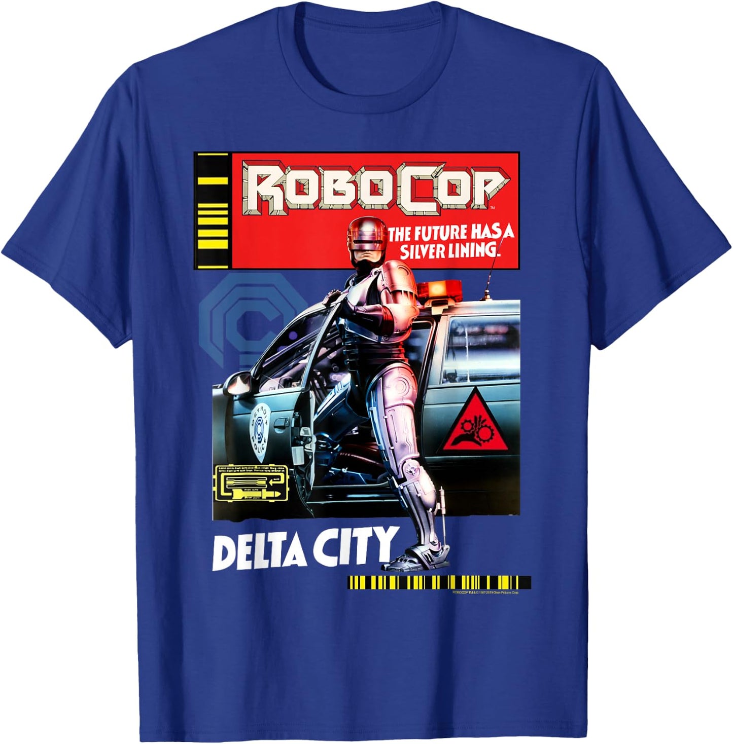 RoboCop Delta City Magazine Cover Poster T-Shirt - T-Shirt | Royal