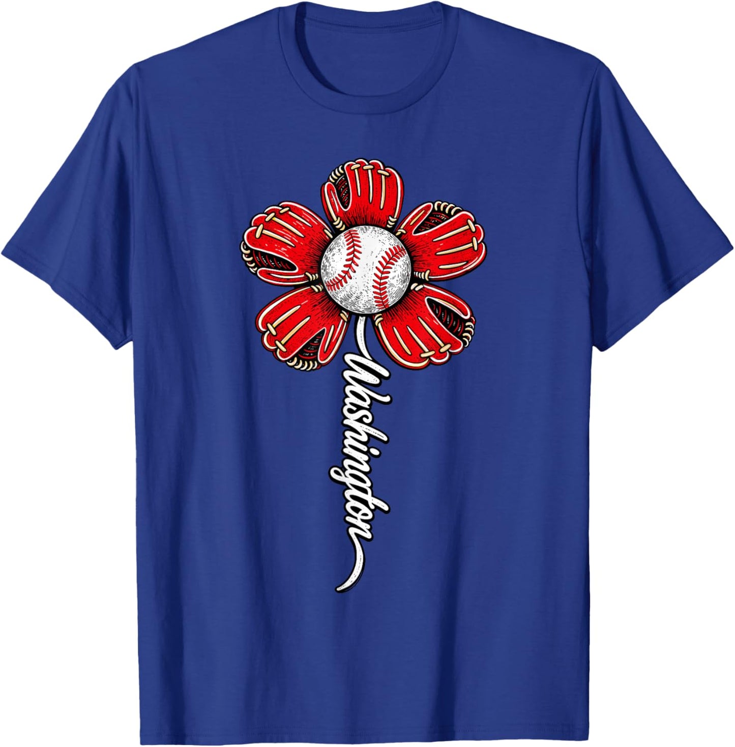 Washington Flower Women Boys Girls Kids T-Shirt - T-Shirt | Royal