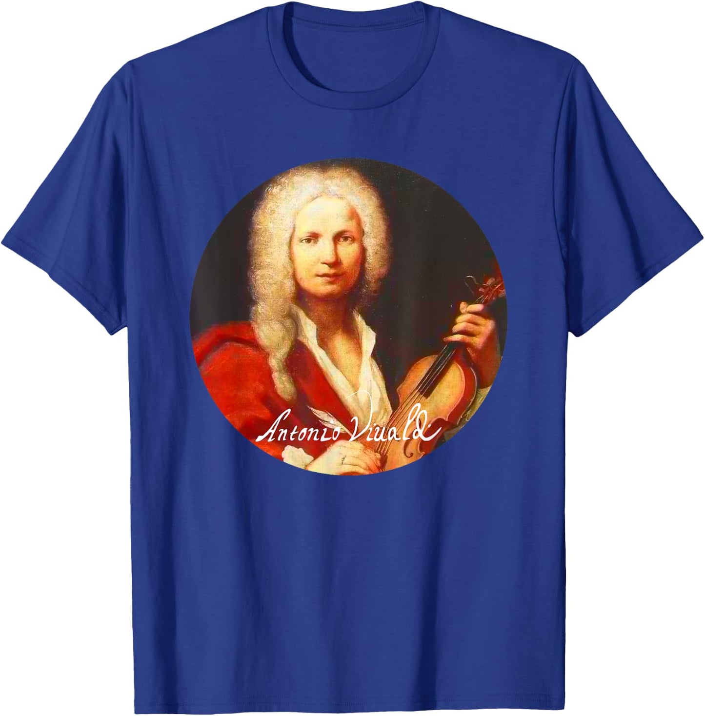 Antonio Lucio Vivaldi Composer Portrait T-Shirt - T-Shirt | Royal