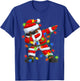Dabbing Santa Black African American Boys Men Christmas 2025 T-Shirt - T-Shirt | Royal