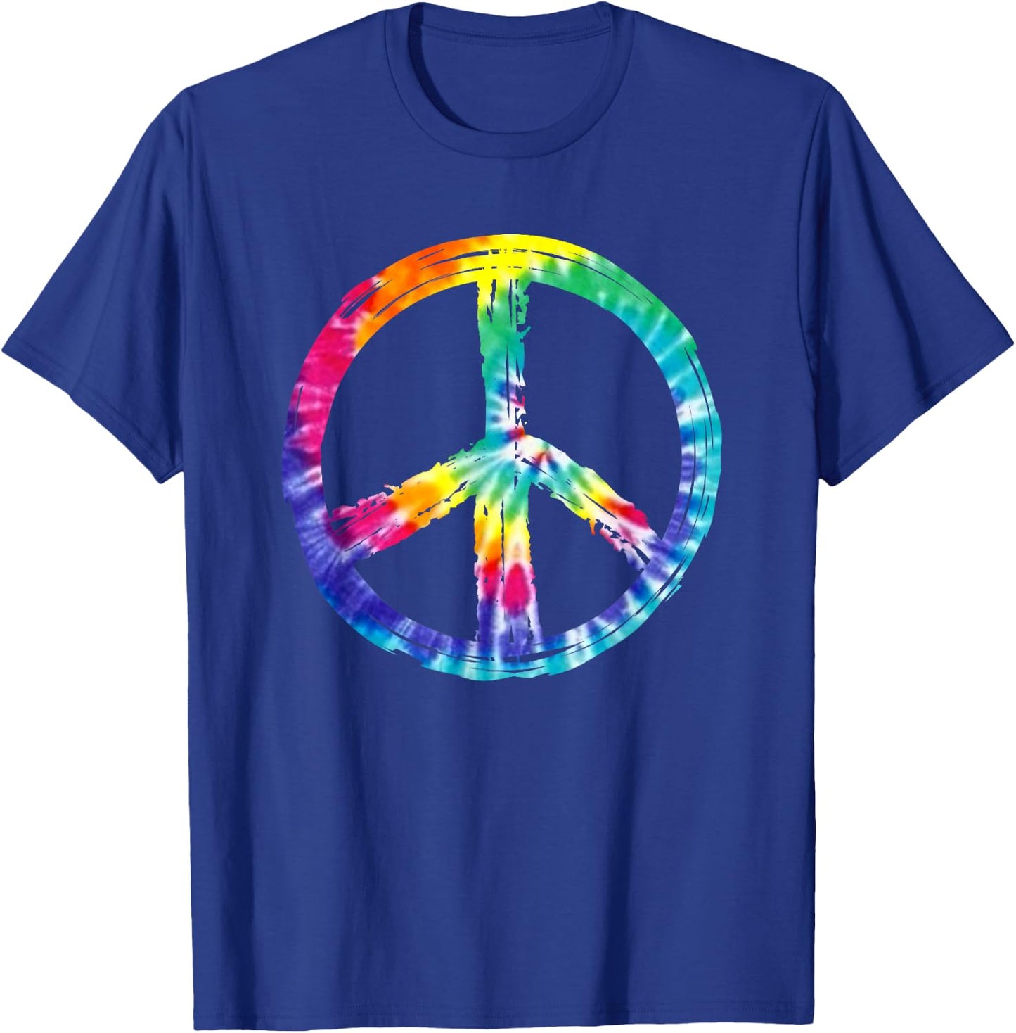 Tye Dye Peace Sign T Shirt T-Shirt - T-Shirt | Royal