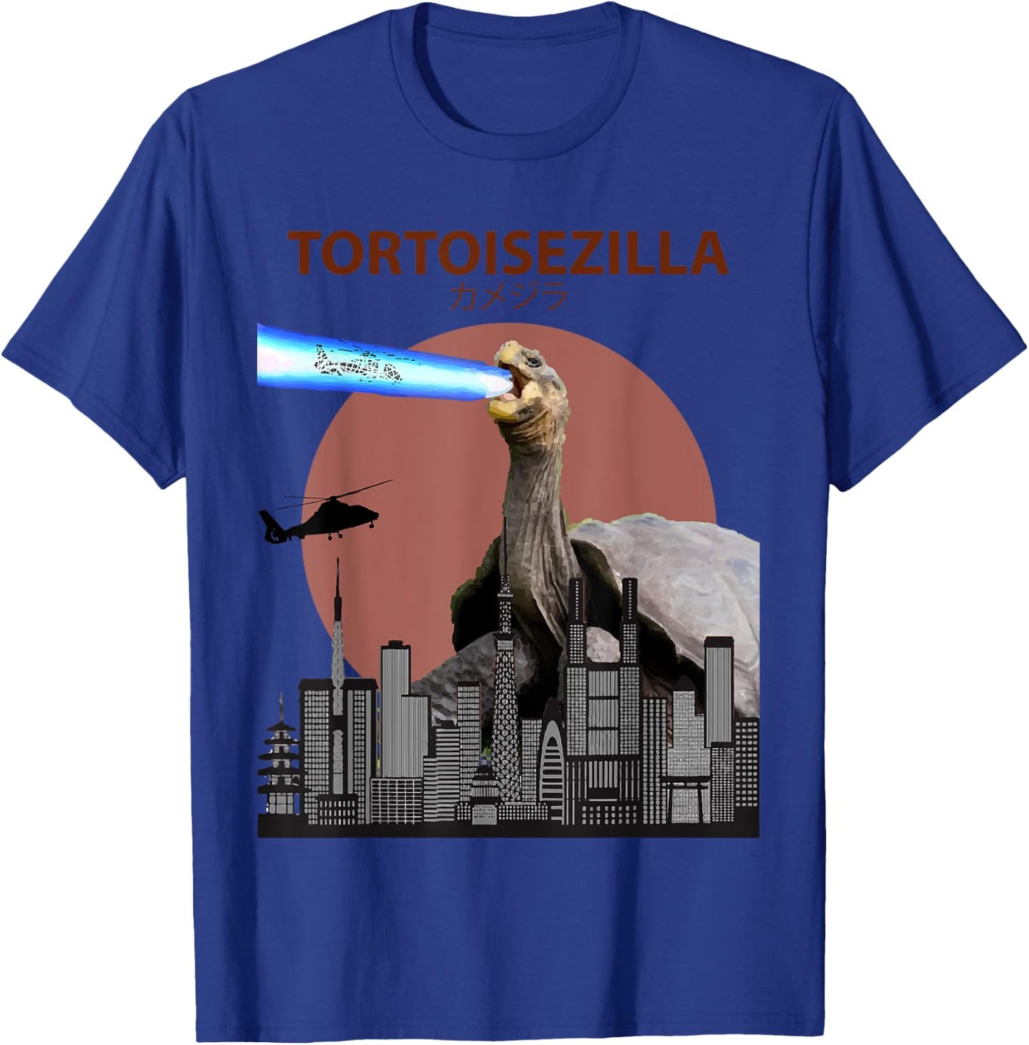 Tortoisezilla | Funny Tortoise for Turtle Lovers T-Shirt - T-Shirt | Royal