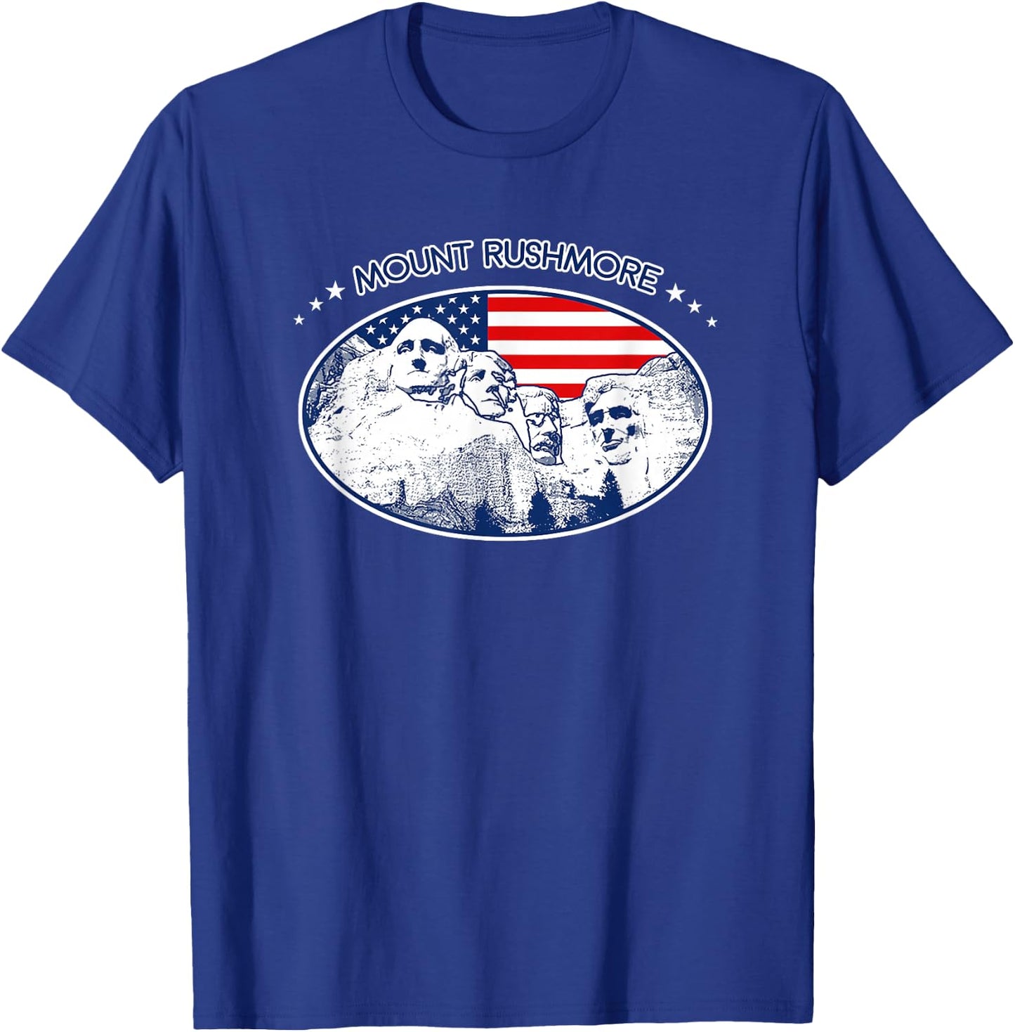 Mount Rushmore USA America South Dakota T-Shirt - T-Shirt | Royal