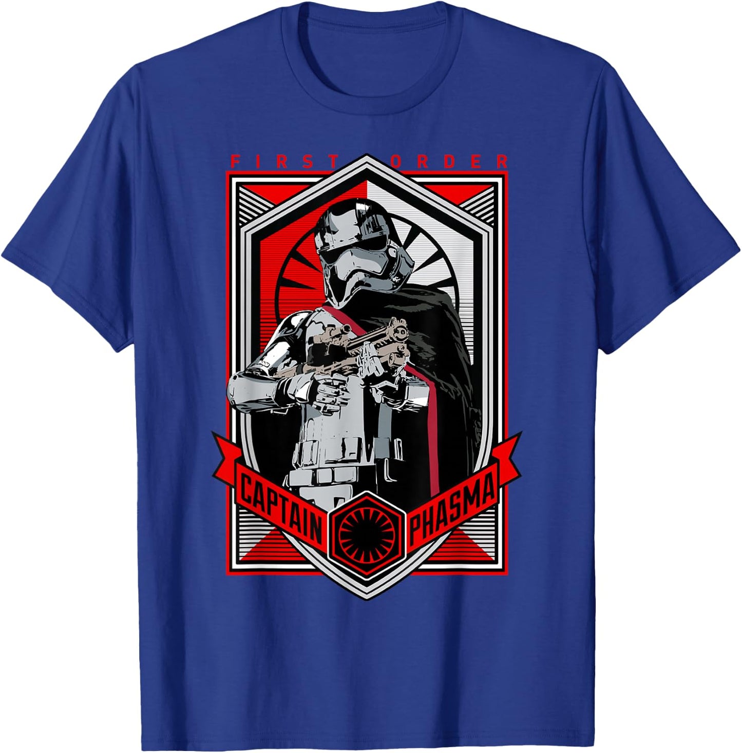 Star Wars The Force Awakens Captain Phasma First Order T-Shirt - T-Shirt | Royal