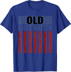 Old Lives Matter shirt with usa flag Gift Men T-Shirt - T-Shirt | Royal