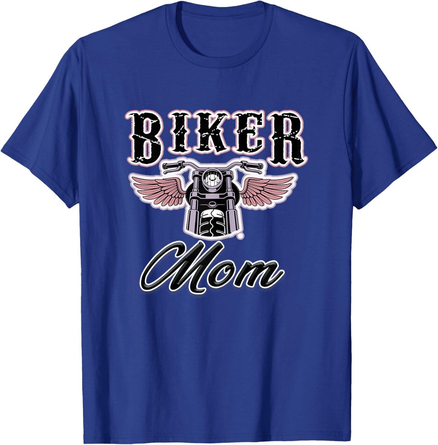 Motorcycle Mom Gift- Biker Mom T-Shirt - T-Shirt | Royal