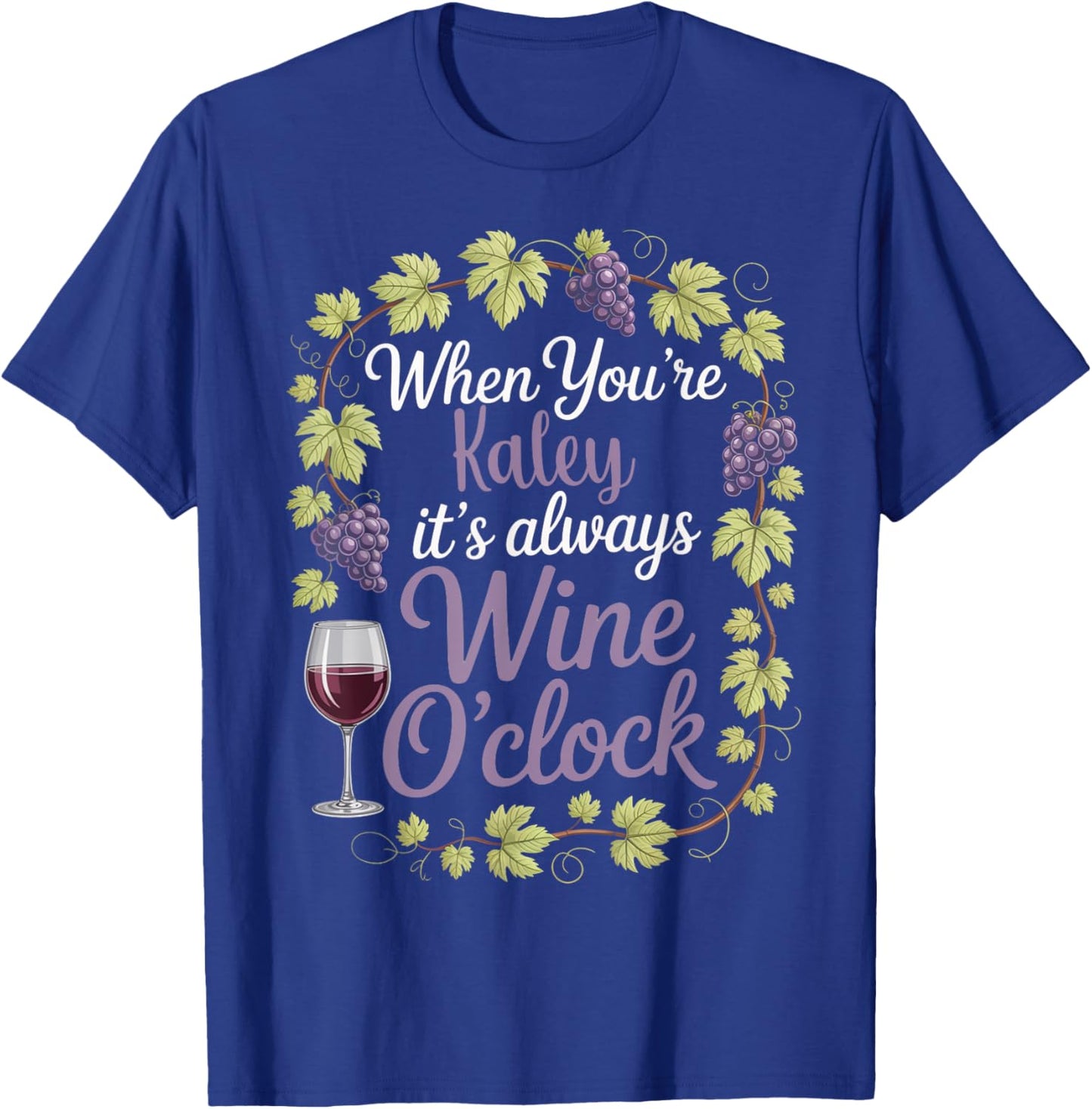 KALEY Personalized Women's Gift Custom KALEY T-Shirt - T-Shirt | Royal