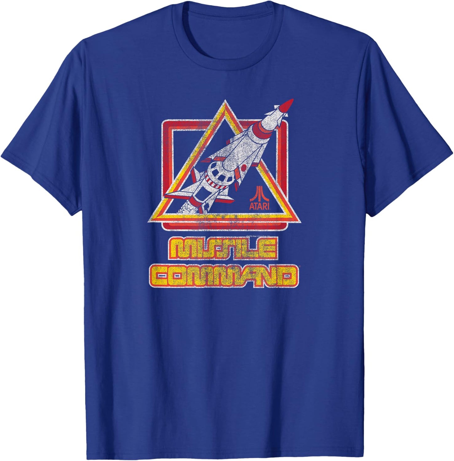 Atari Missle Command Retro T-Shirt - T-Shirt | Royal