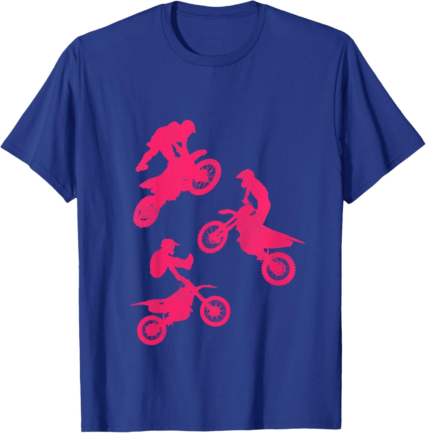 Kids Dirt Bike Shirt for Girls & Toddler Gift Motocross Pink T-Shirt - T-Shirt | Royal