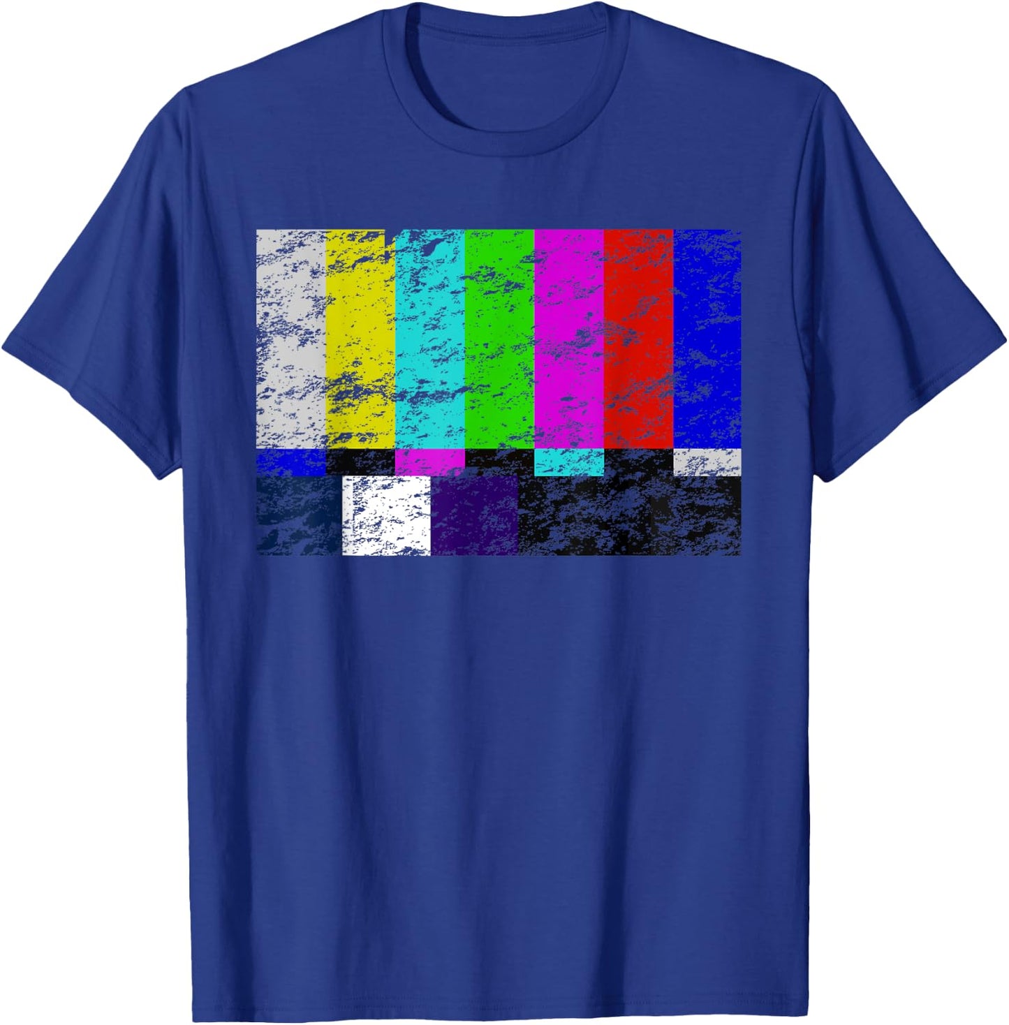 Color Bars TV Test Pattern T Shirt - Television Color Broadc T-Shirt - T-Shirt | Royal