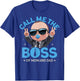 Baby Boss Call Me The Boss Like A Boss Kids T-Shirt - T-Shirt | Royal