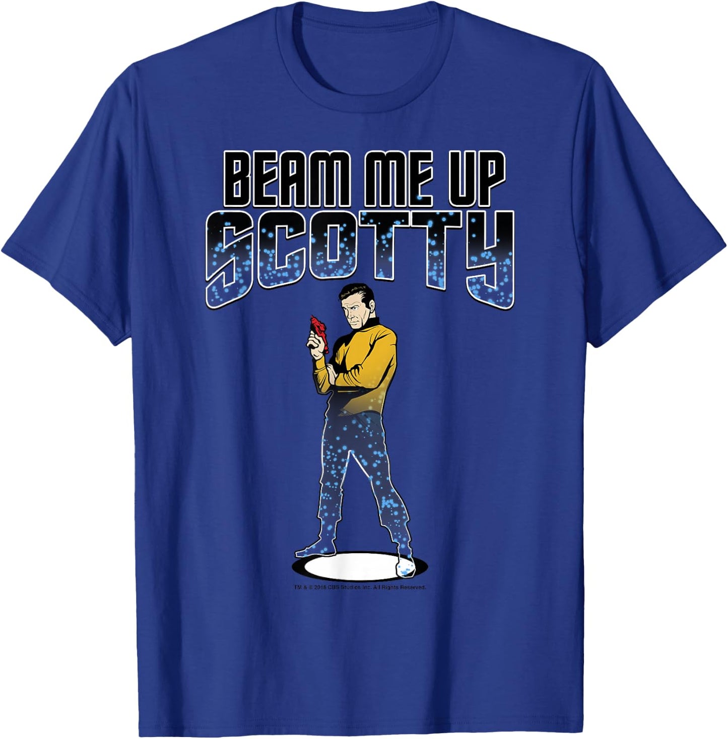 Star Trek The Original Series Beam Me Up Scotty T-Shirt - T-Shirt | Royal