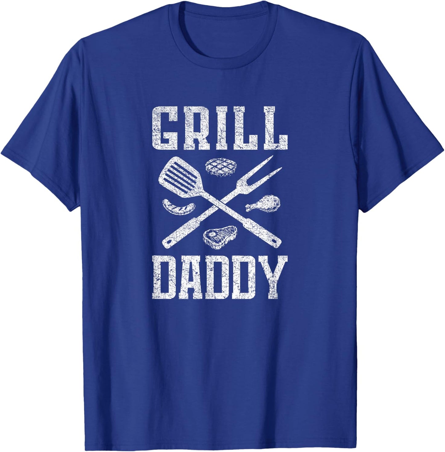 Grill Daddy BBQ Barbecue Lover T-Shirt - T-Shirt | Royal