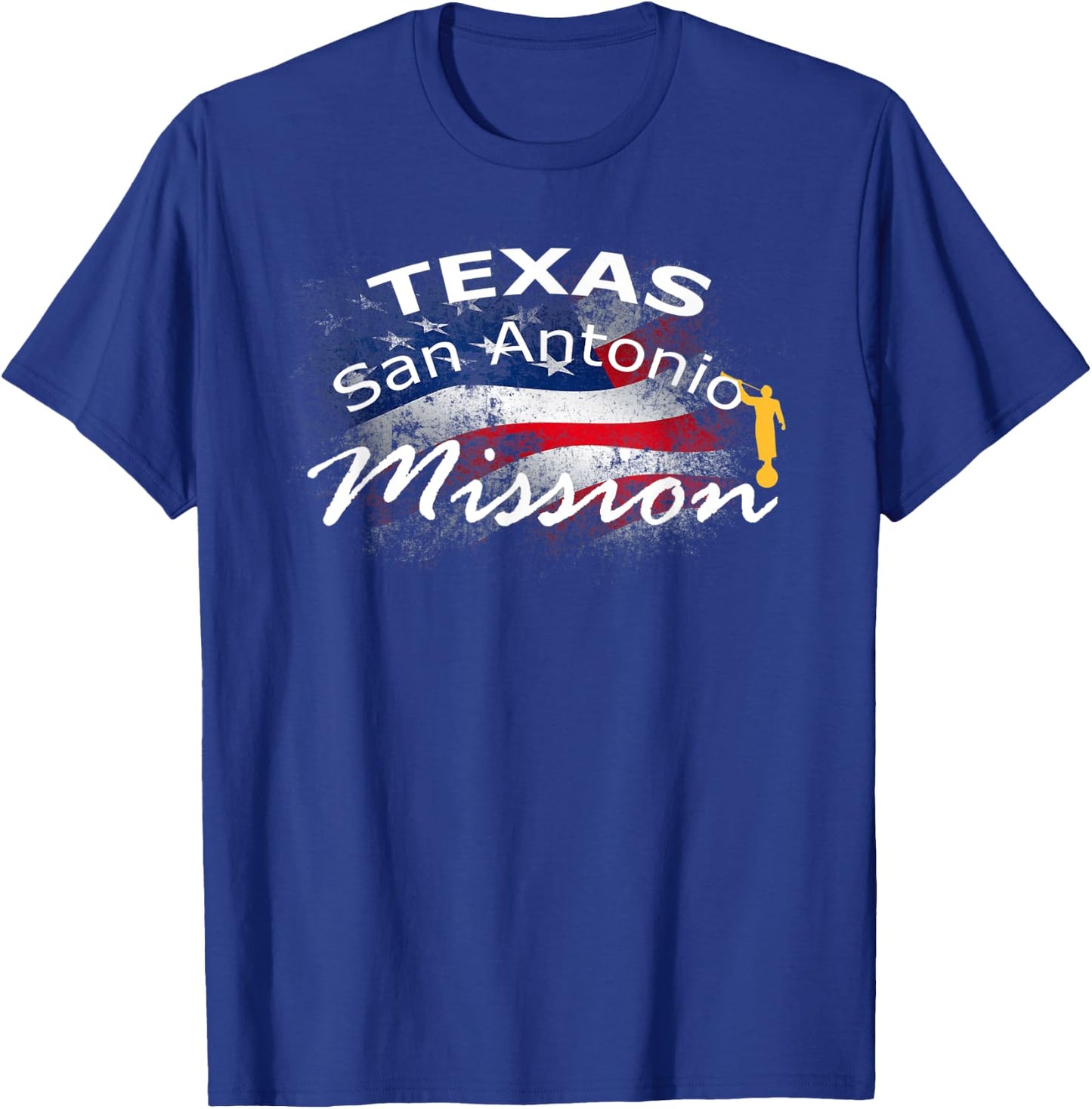 Texas San Antonio Mormon LDS Mission Missionary Gift T-Shirt - T-Shirt | Royal