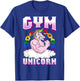 Gay Muscle Shirt Unicorn Funny Shirt Gay Gym Shirt Workout T-Shirt - T-Shirt | Royal