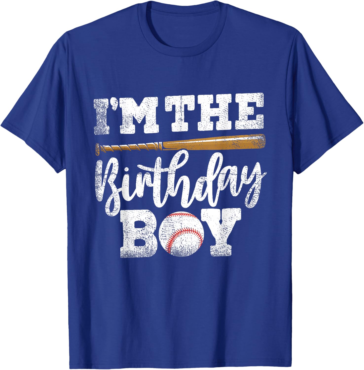 I'm The Birthday Boy Shirt Baseball Baller Family Matching T-Shirt - T-Shirt | Royal
