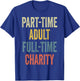 CHARITY Personalized Retro Girls Part-Time CHARITY Name T-Shirt - T-Shirt | Royal