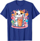 Cat Boba Tea Bubble Tea Anime Kawaii Neko T-Shirt - T-Shirt | Royal
