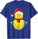Tennis Ball Snowman Santa T-Shirt - T-Shirt | Royal