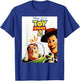 Disney Pixar Toy Story 2 Woody And Buzz Movie Poster T-Shirt - T-Shirt | Royal