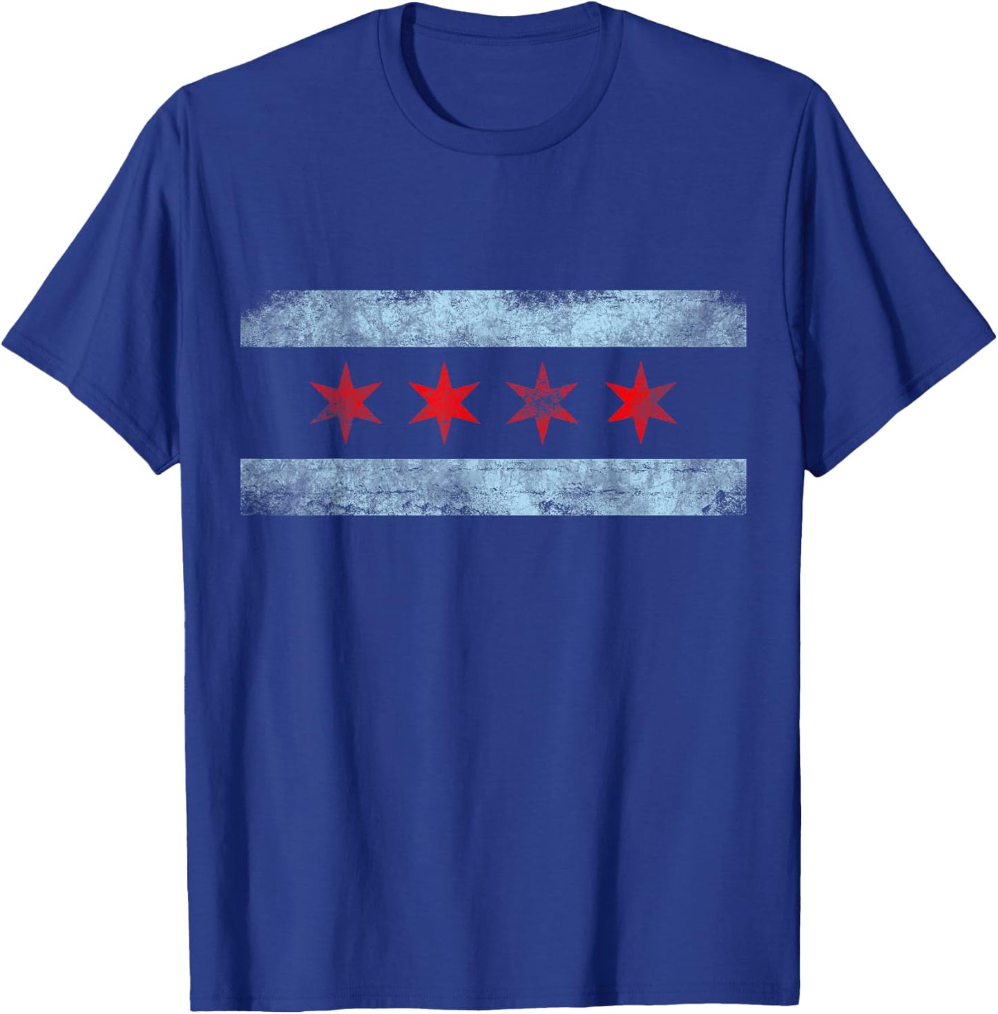 Chicago Flag Vintage T-Shirt - T-Shirt | Royal