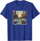 River In Winter Forest Vintage Landscape Graphic T-Shirt - T-Shirt | Royal
