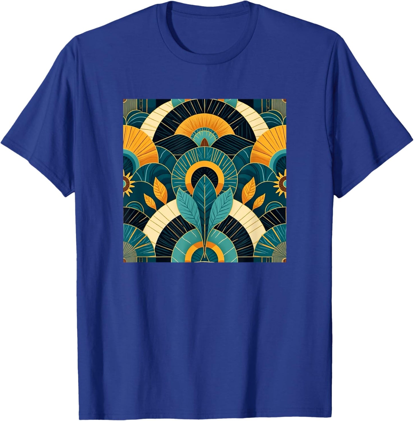 Colorful,vibrant,art deco,geometric art T-Shirt - T-Shirt | Royal