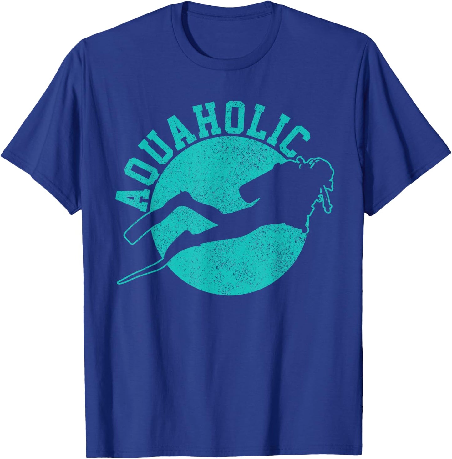 Scuba Diving Aquaholic Funny Scuba Diver Shirt Gift T-Shirt - T-Shirt | Royal