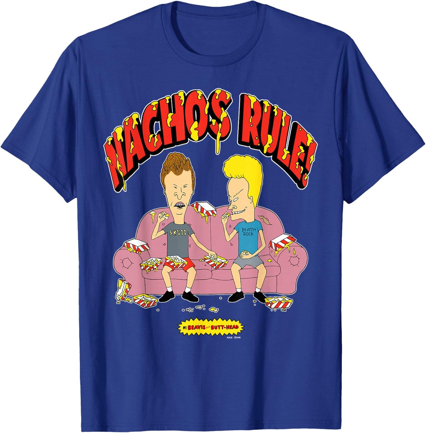Beavis and Butt-Head Nachos Rule T-Shirt - T-Shirt | Royal