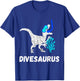 Scuba Diving Dinosaur Snorkel Dino Scuba Diver T-Rex T-Shirt - T-Shirt | Royal