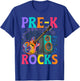 Pre-K Rocks ABCD Rock Star Back to School Teacher Student T-Shirt - T-Shirt | Royal