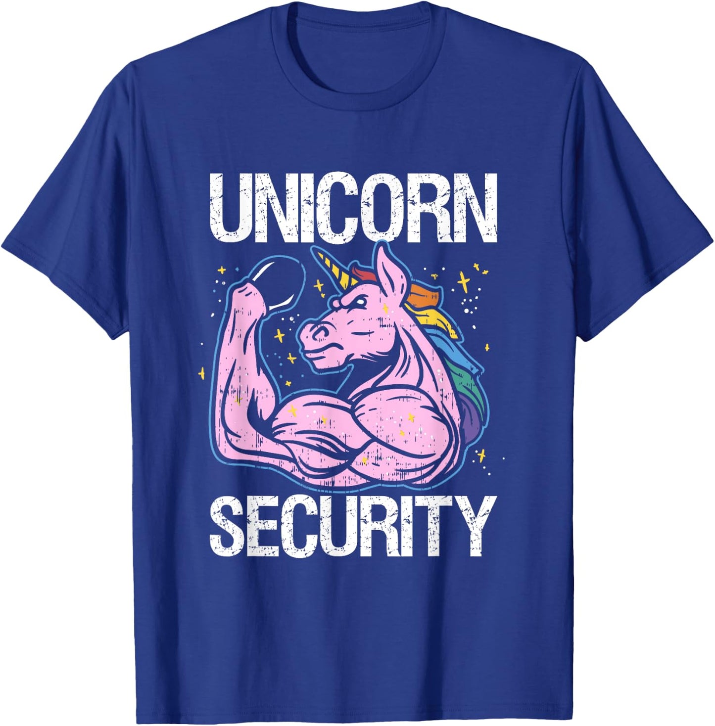Unicorn Security Funny Costume Police Halloween Dad Men T-Shirt - T-Shirt | Royal