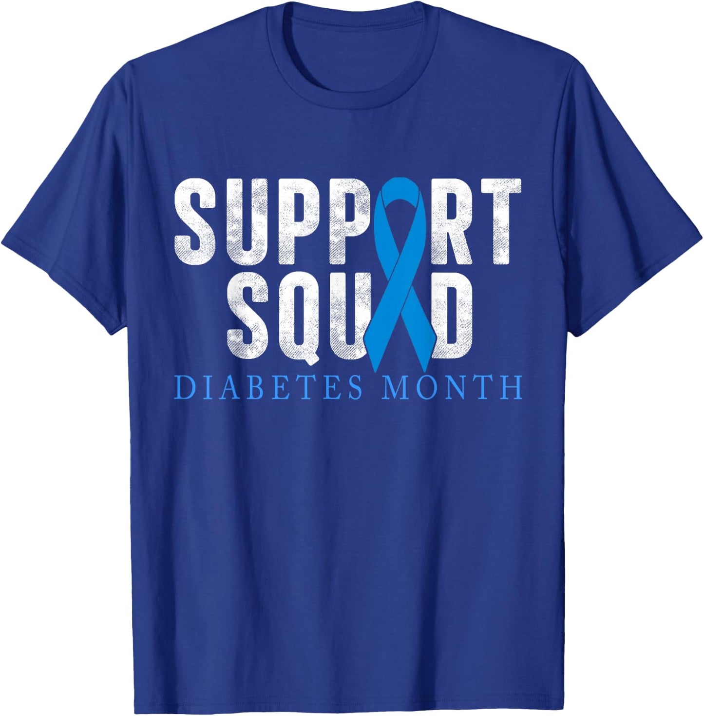 Support Squad Diabetes Awareness T1D Type 1 Men Women Kid T-Shirt - T-Shirt | Royal