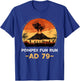 Mount Vesuvius Pompeii Fun Run Volcanologist T-Shirt - T-Shirt | Royal