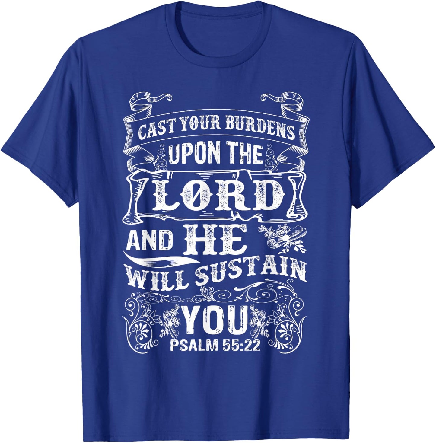 Psalm Shirts For Christian Women, Bible Verse Clothing T-Shirt - T-Shirt | Royal