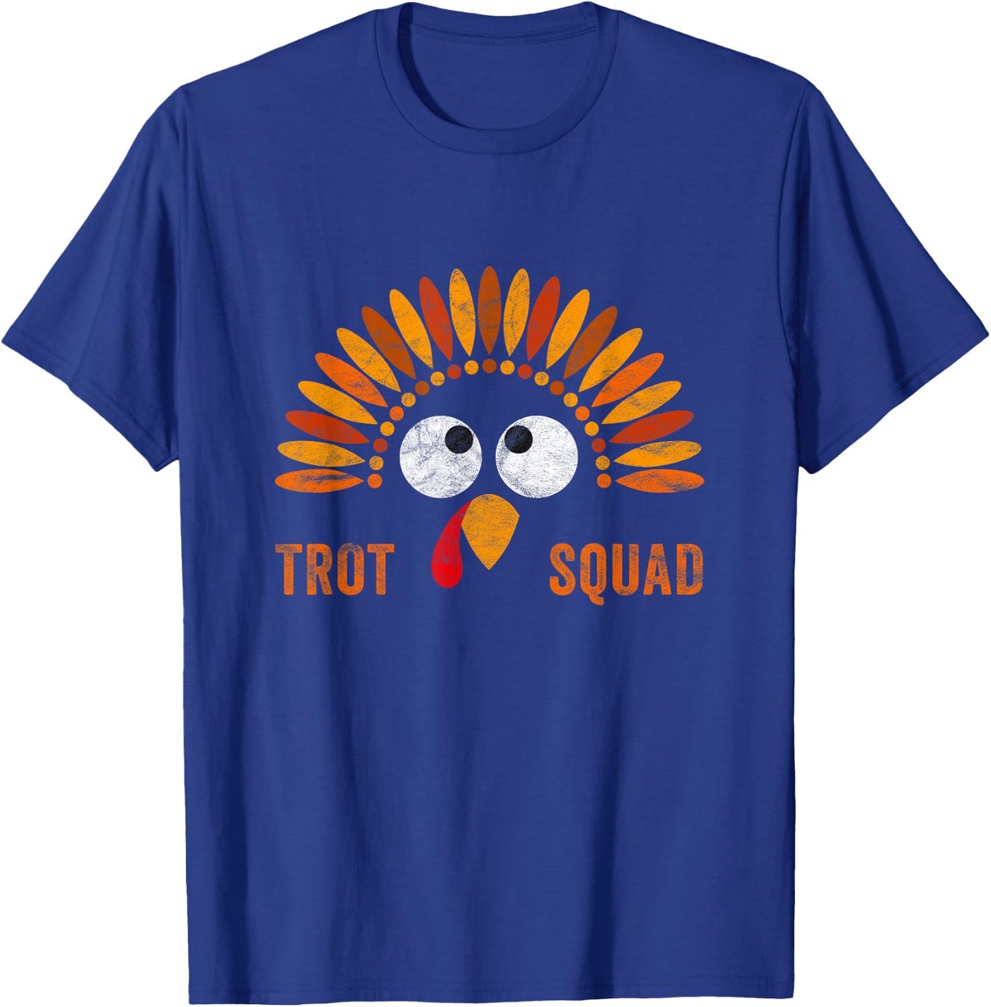 Funny Trot Squad Costume Thanksgiving Running Trukey Trot T-Shirt - T-Shirt | Royal