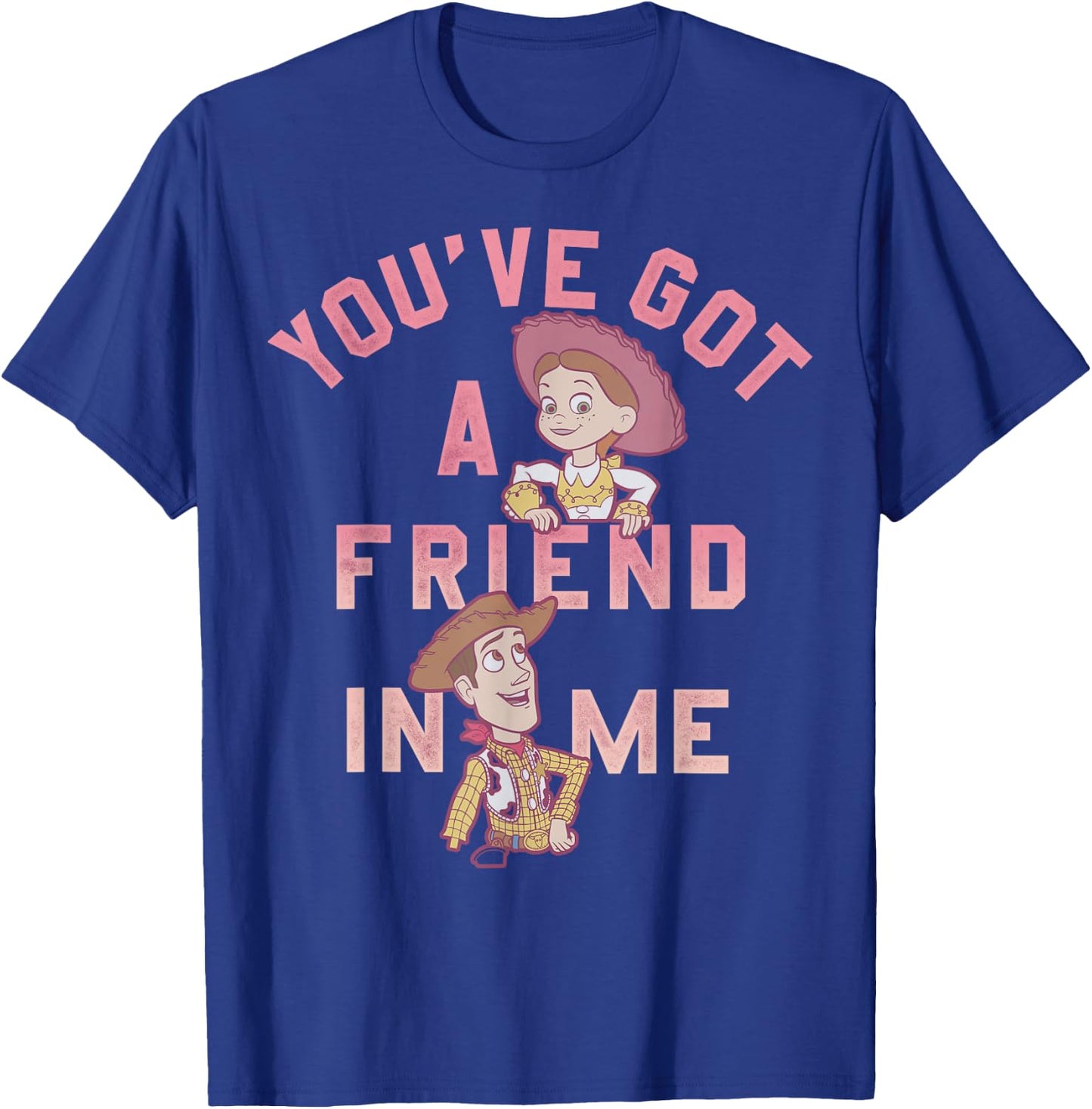 Disney Pixar Toy Story Jessie & Woody You Got A Friend In Me T-Shirt - T-Shirt | Royal