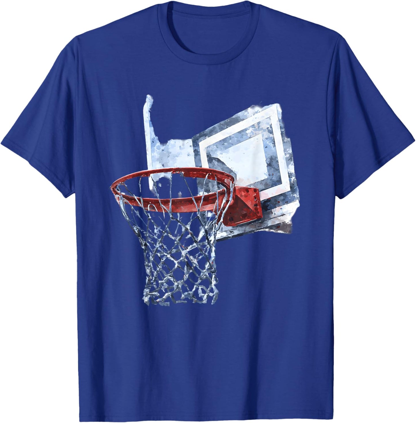 Colorful Basketball Splash Tie Dye Color Splash Basketball T-Shirt - T-Shirt | Royal