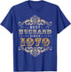 40th Wedding Anniversary Gift 40 yrs Best Husband Since 1979 T-Shirt - T-Shirt | Royal