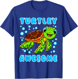 Turtles Turtley Awesome Turtle Funny Sayings Quotes T-Shirt - T-Shirt | Royal