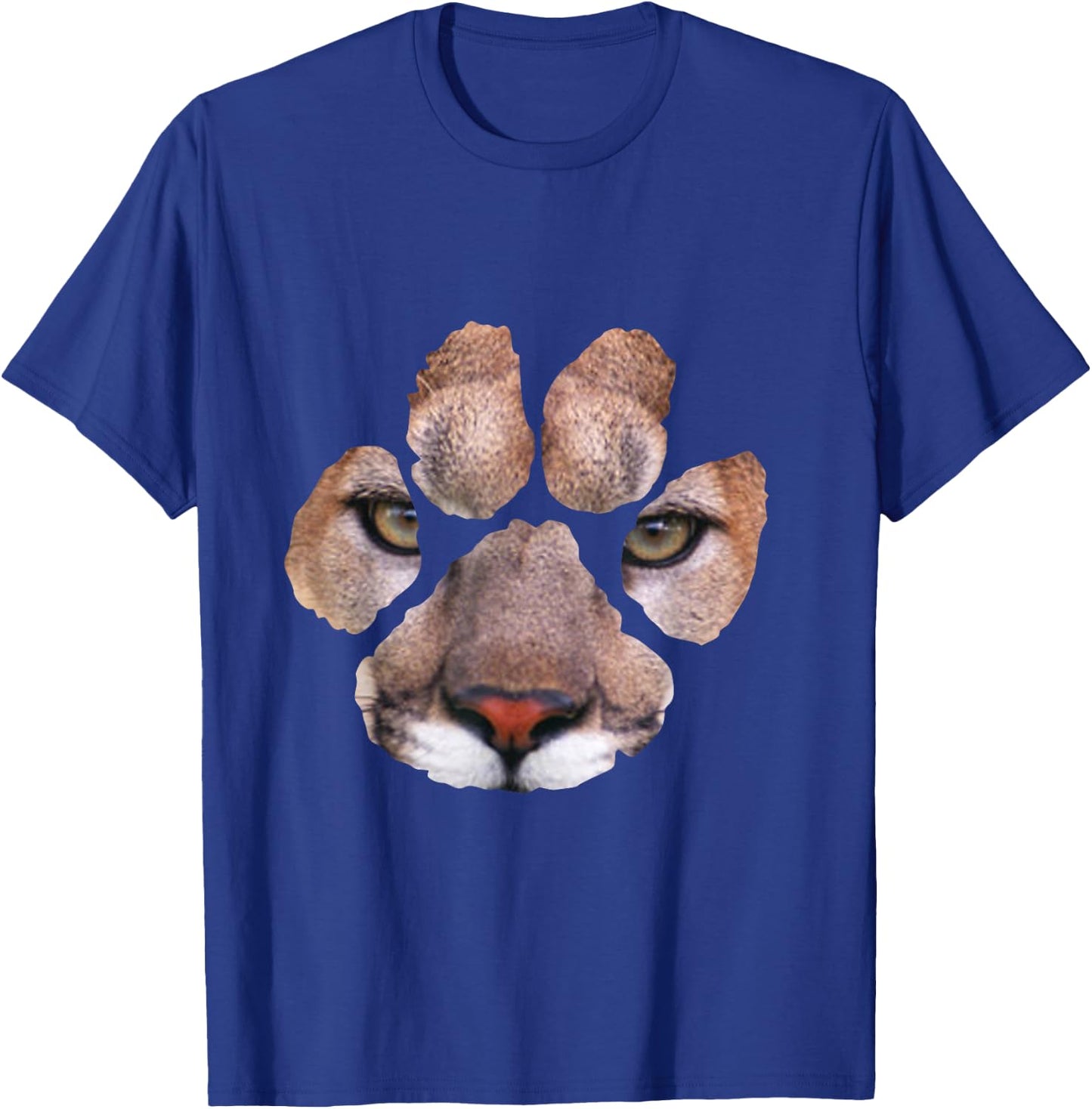 Awesome Cougar Paw Print - & & Kids T-Shirt - T-Shirt | Royal